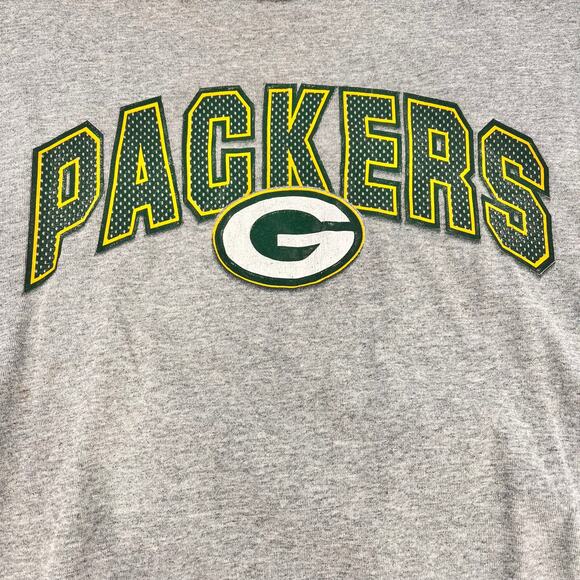 men's Greenbay Packers football graphic tee no tag medium gray green Wisconsin - Picture 4 of 4
